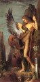 Edipo y la Esfinge Simbolismo mitológico bíblico Gustave Moreau